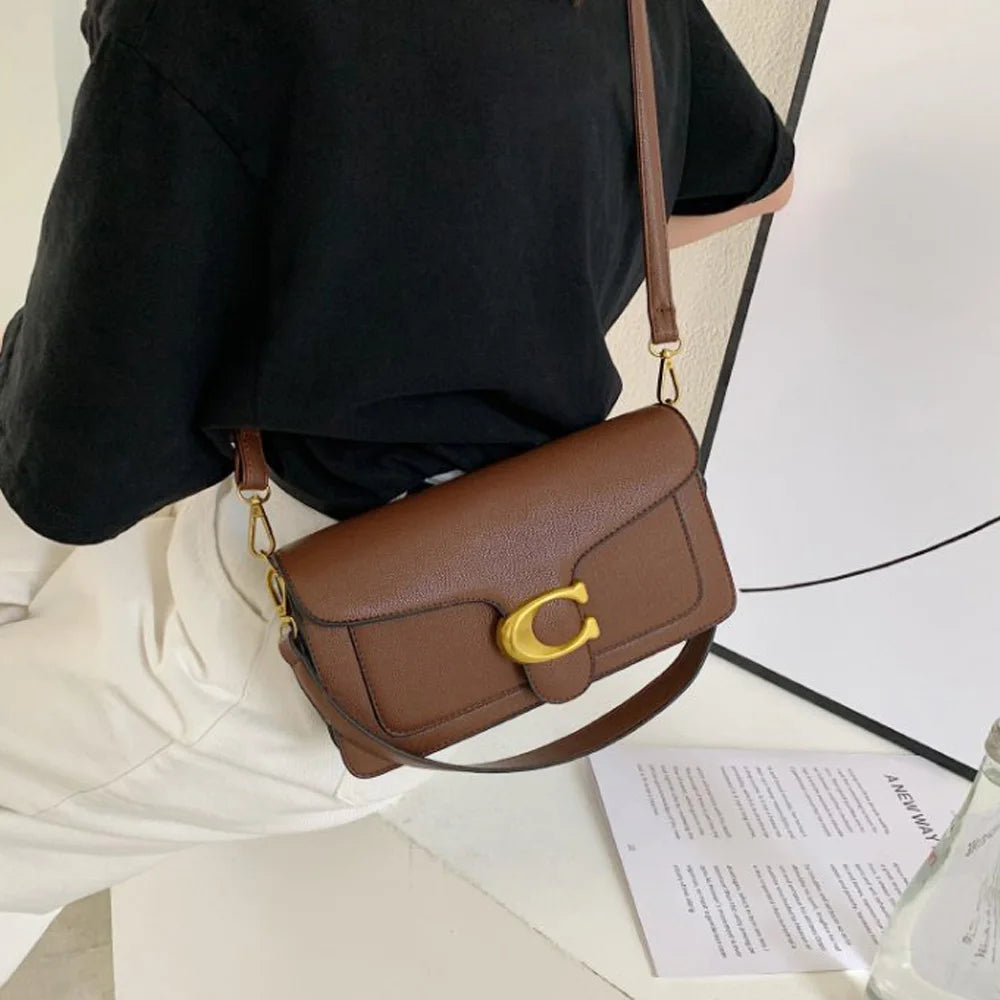2-in-1 Underarm & Crossbody Square Bag Set