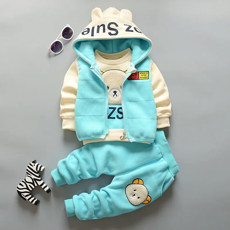 Children’s 3-Piece Padded Cartoon Outfit