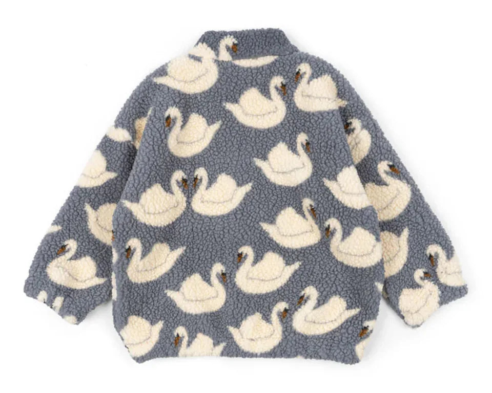 Kids' Sequin Lambswool Winter Jacket