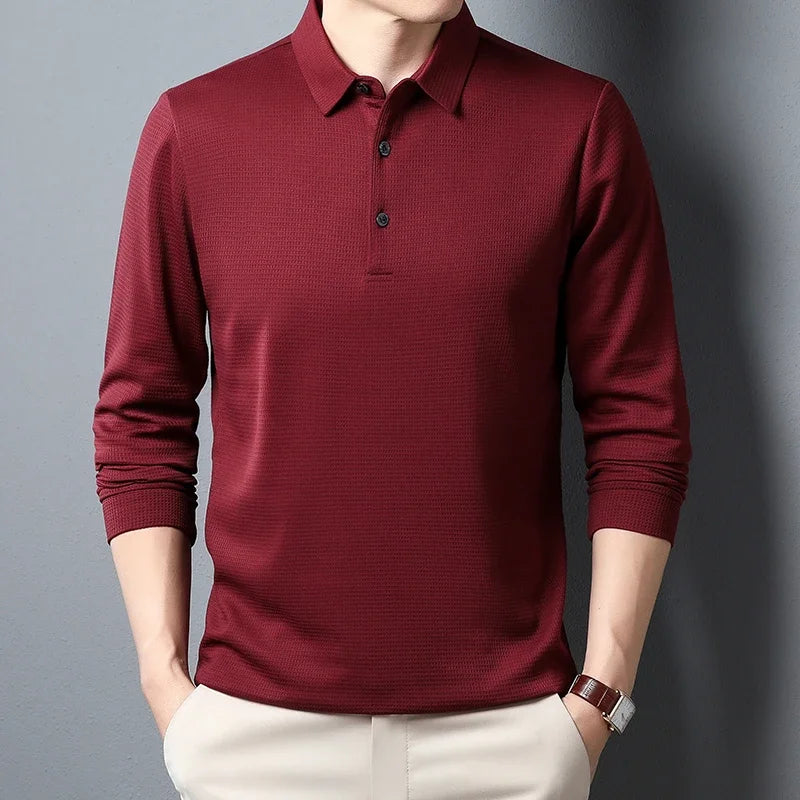Men's USA-Made Long Sleeve Performance Polo