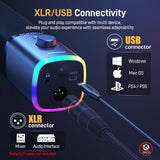MAONO PD100X Dynamic Mic – USB/XLR, RGB & Noise Reduction