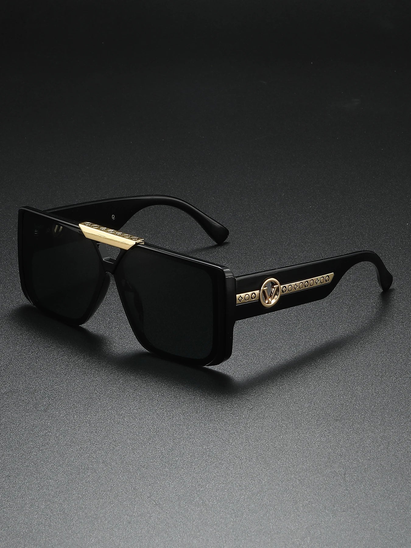 Classic Retro Square Frame Sunglasses for Men