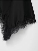 Elegant Lace Spliced Sling Dress: Sleeveless Backless Chic