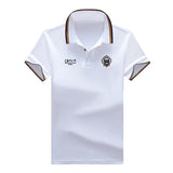 Men's Embroidered Polo Shirt – Casual Short Sleeve Top
