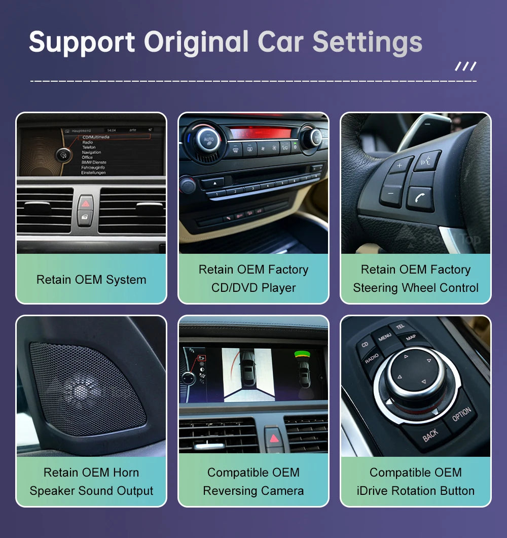 BMW X5 X6 Wireless CarPlay & Android Auto Screen