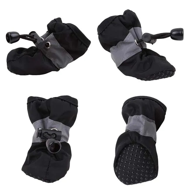 Dog Boots – Waterproof, Non-Slip & Reflective (4 Pcs)