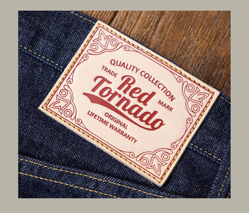 Vintage High-Rise Selvedge Denim Jeans for Men | 14oz