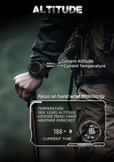 NORTH EDGE APACHE-46 Men Digital Watch Outdoor Sports Running Swimming Outdoor Sport Watches Altimeter Barometer Compass WR50M