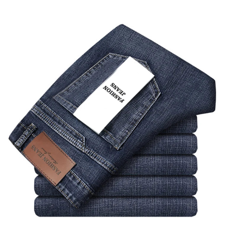 Men’s Classic Straight-Leg Stretch Jeans