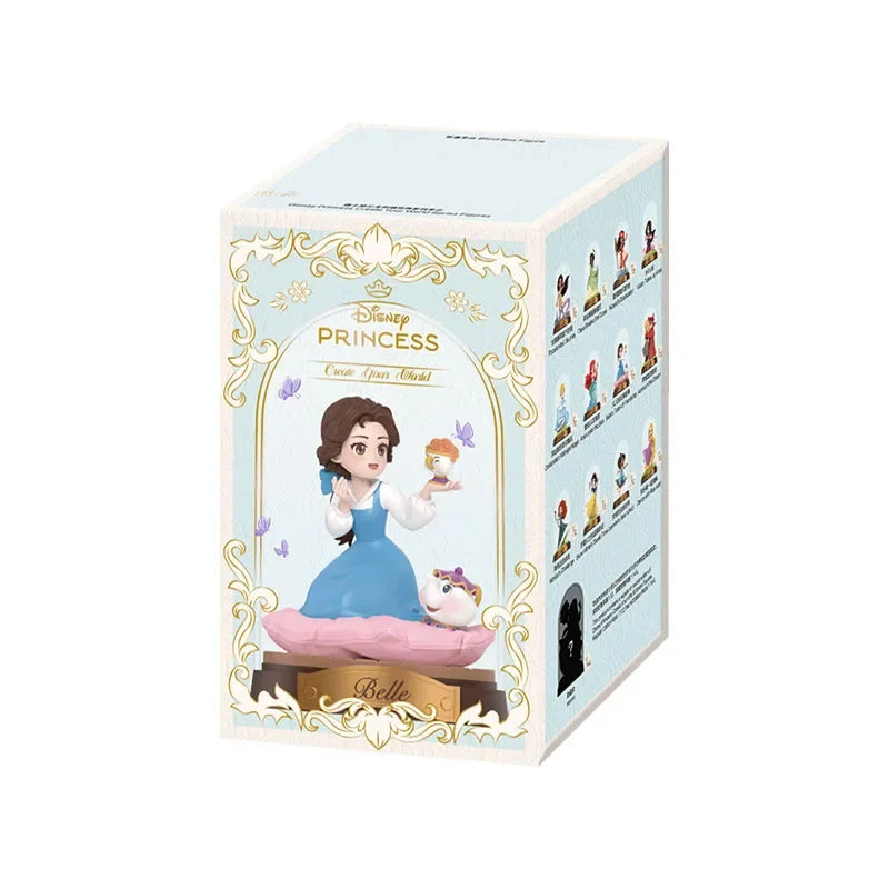 POP MART Disney PRINCESS Create Your World Series Blind Box Surprise Mystery Box Anime Action Figurines Home Decor Desktop Model