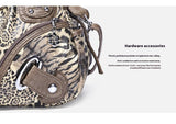 Women Handbags Leopard Bag Top-handle Handbag Fashion Satchel Dumpling Pack Shoulder Bag Tote Bag Hobos Large Purse