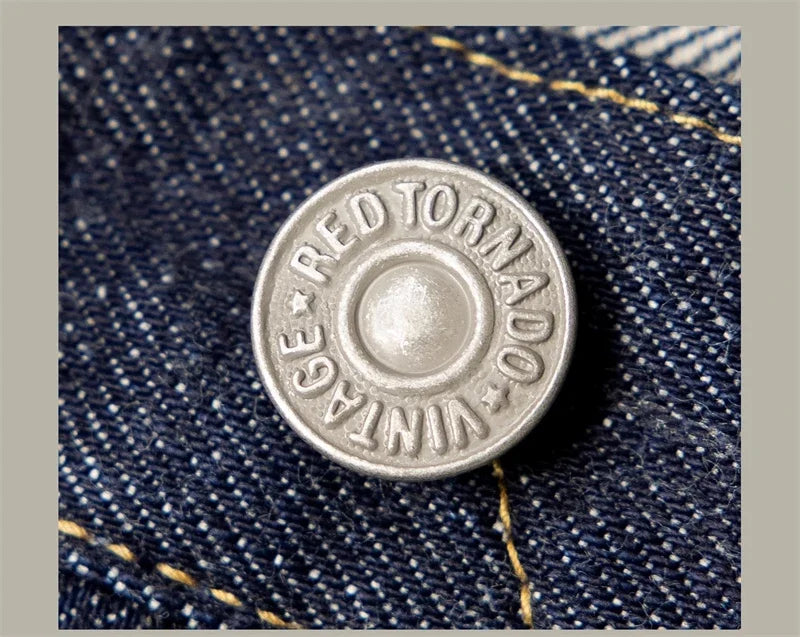 Vintage High-Rise Selvedge Denim Jeans for Men | 14oz