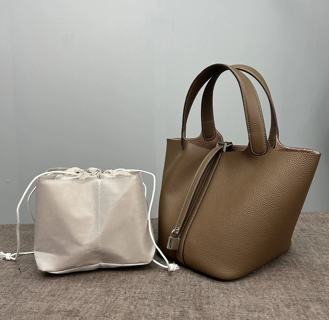 MENDY Women Bags Handbags Bucket Bag 18/22 Big Small Fashion Tote Bag Genuine Leather Luxury Quality Designers Lady Hand Bags