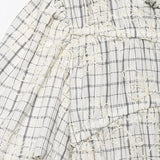 TFAFXY 2026 Summer Bow Plaid Embroidered Blouse Women Sets A-line Midi Long Skirt Suits Y2K