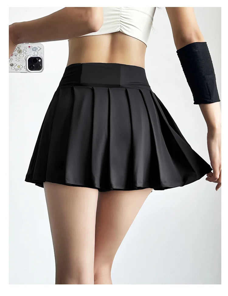Women’s High-Waist Pleated Active Skort