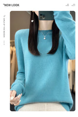 Women's Merino Wool Crew Neck Sweater