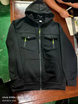 2026 Men's Casual Zipper Hoodie Fashionable Street Style Comfortable Loose Version Autumn/Winter Warm Hoodie Men's Clothing