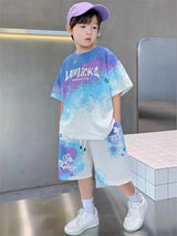 Teen Summer Gradient Tee & Shorts Set