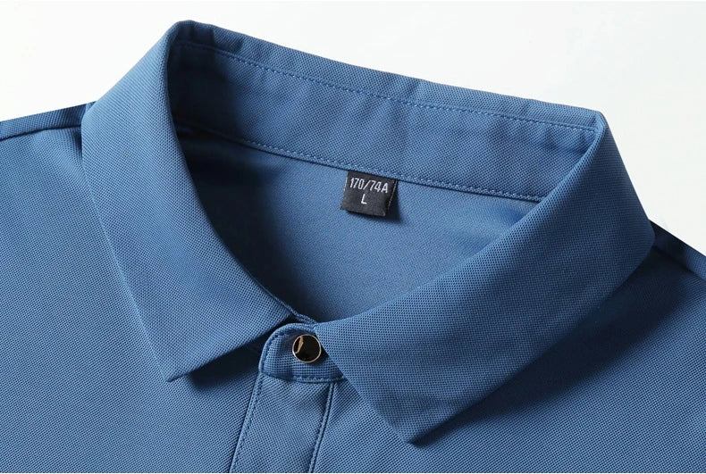 Men's Plus Size Ice Silk Polo Shirt – Quick Dry