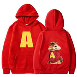 2026 Fashion Neutral Casual Sports Men's and Women's Hoodies Alvin Chipmunk Halloween Men's and Women's Hoodies Trendy Clothing