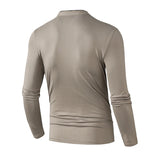 Men's Half-Zip Polo | Wrinkle-Free Long Sleeve Top