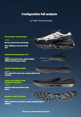 Xtep Men's Hiking Shoes 2025 Summer Anti-slip Wear-resistant Wrapping Shock-absorbing Lightweight Outdoor Sneakers 875319170005