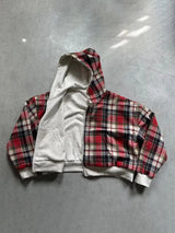 Reversible Plaid Zip-Up Hoodie