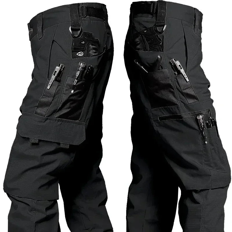 Men’s Waterproof Tactical Cargo Pants – Multi-Pocket Outdoor Work Trousers