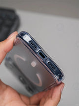 Magnetic Clear iPhone Case with Camera Button