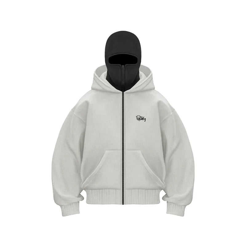 Y2K Goth Harajuku Double Hoodie
