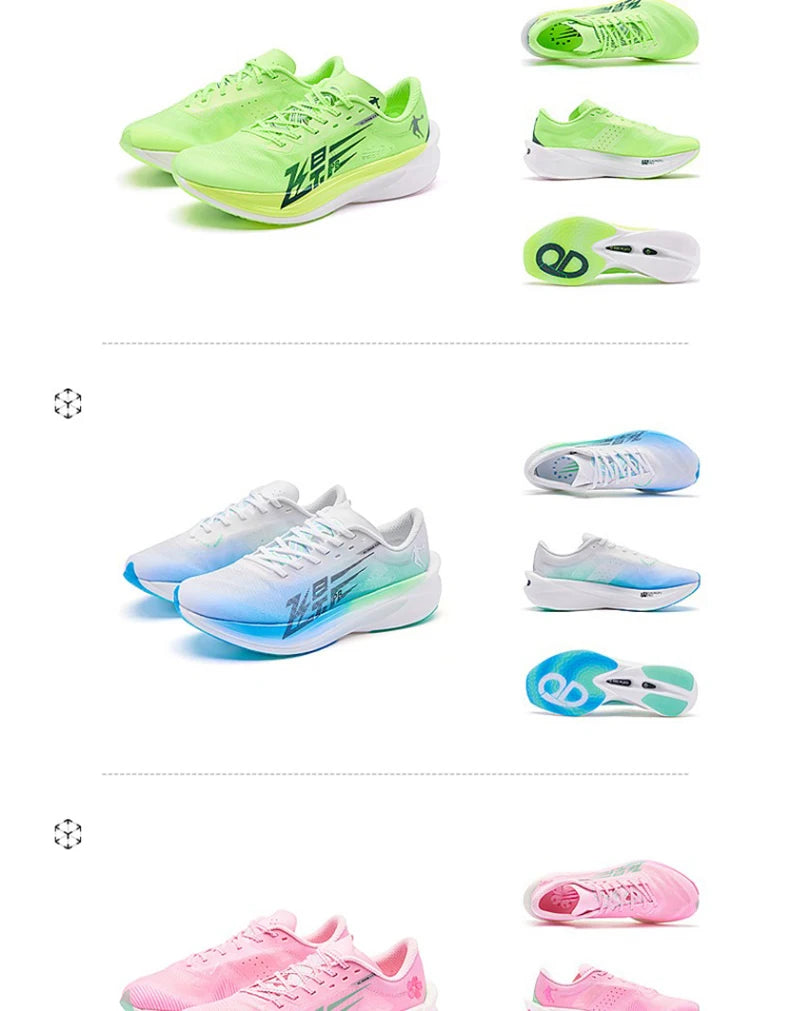 QIAODAN Feiying PB4.0 Full Palm Carbon Plate Running Shoes Men's 2026 Shock Breathable Marathon Sports Sneakers BM23240299