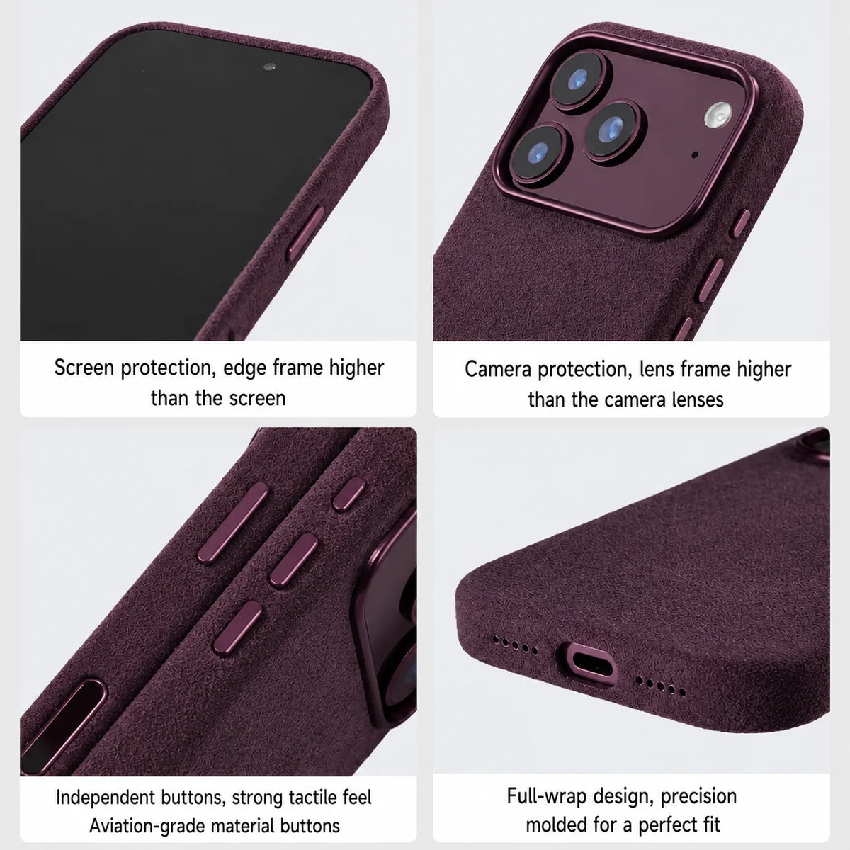 Alcantara Magnetic Case for iPhone 17 & 18 Pro