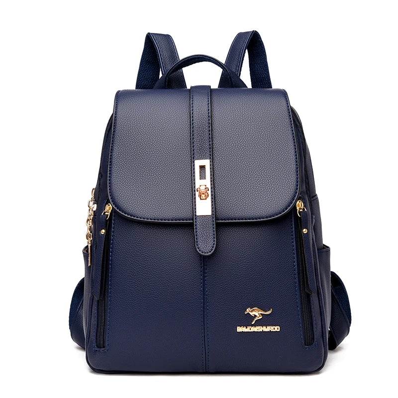 Luxury Vintage Leather Backpack