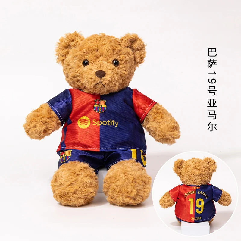 Football Star Plush Teddy Bear Doll | Kids & Fans Gift