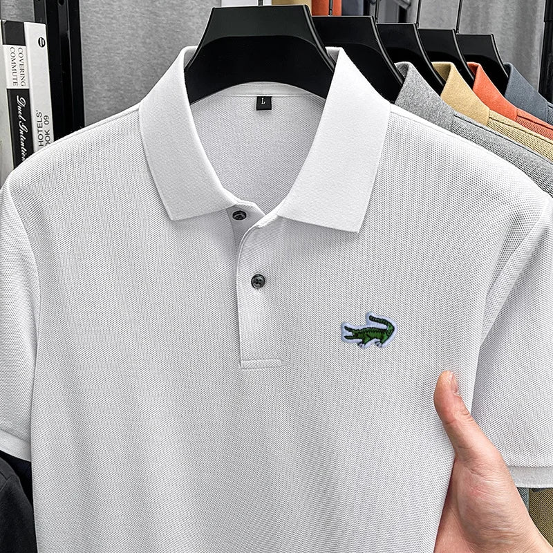 Men's Cotton Embroidered Polo Shirt