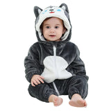 Plush Hooded Baby Winter Romper