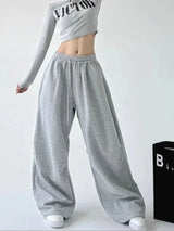 Women's High-Waist Wide-Leg Drawstring Pants