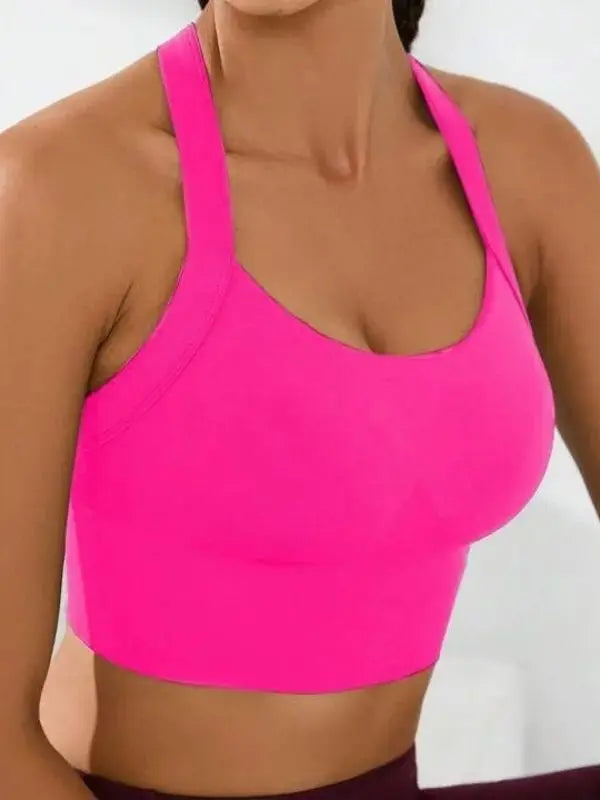 Cross-Back Adjustable Seamless Sports Bra Set – Breathable & Pad-Free