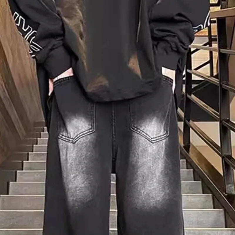 Men’s Black Straight-Leg Jeans