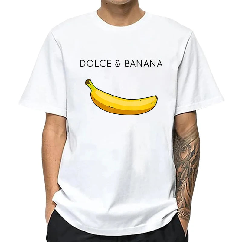 Men’s 100% Cotton Banana Print Tee