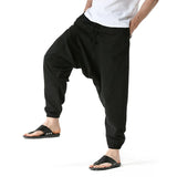 Men's Cotton Linen Loose-Fit Harem Pants