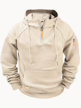 Multi-Pocket Zippered Tech Hoodie
