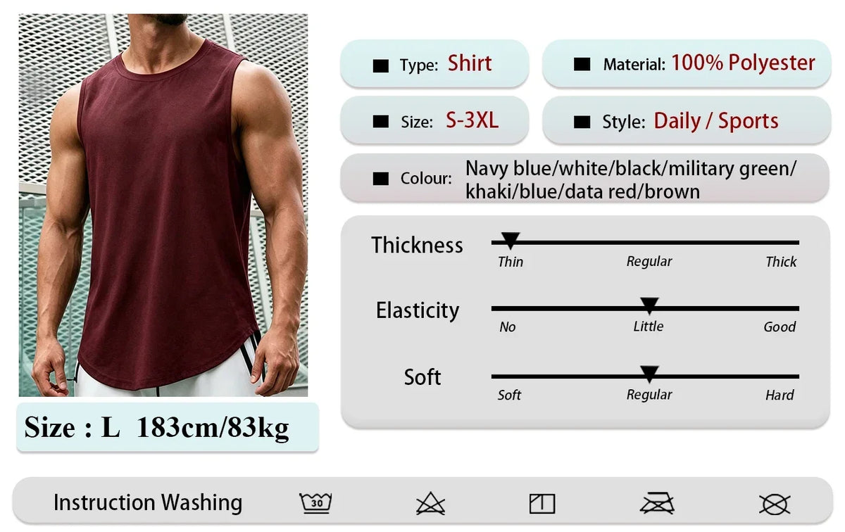 Men’s Quick-Dry Gym Tank Top