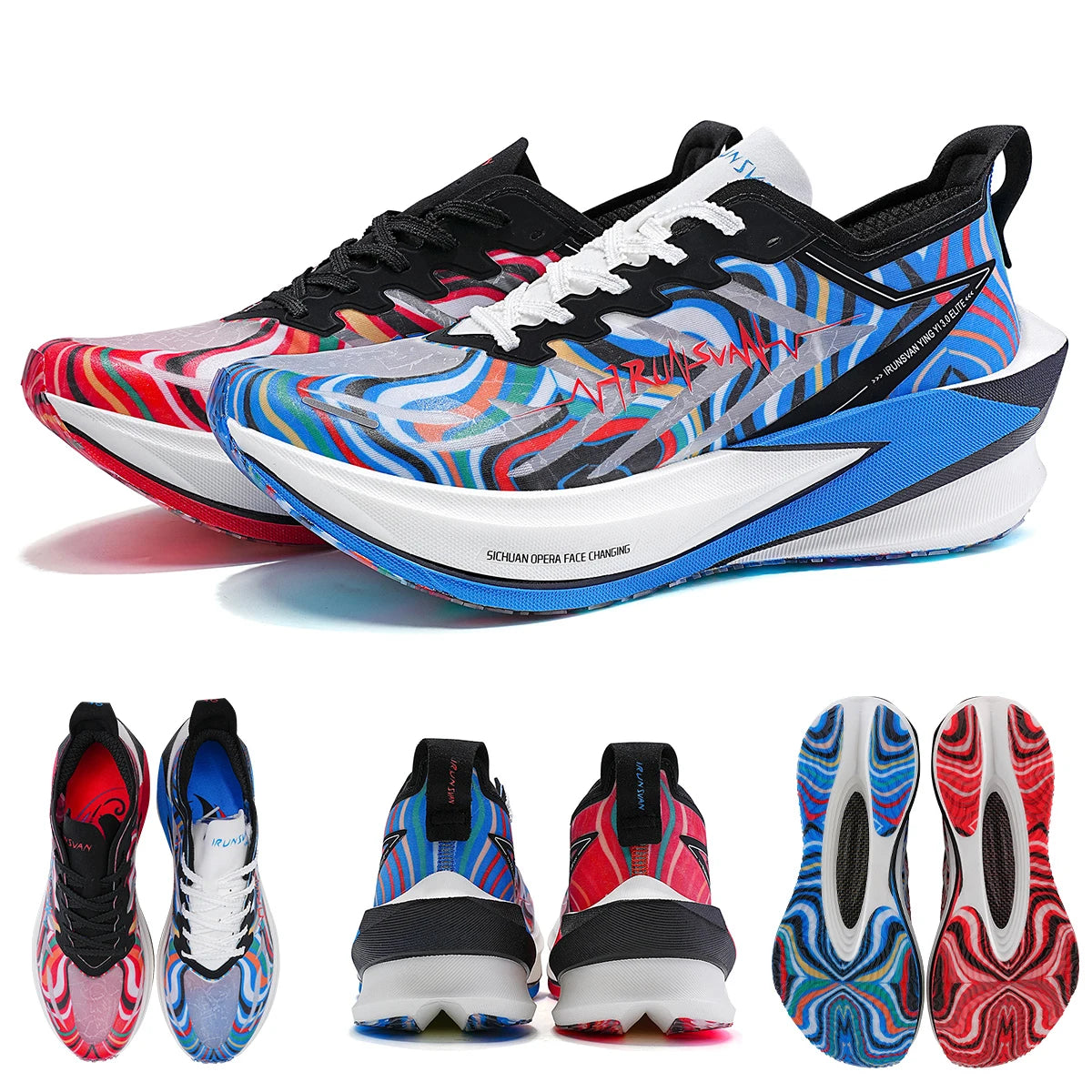 IRUNSVAN Carbon Plate Running Shoes with Cushioning and Rebound Suitable for Both Men and Women in Marathon Running 131
