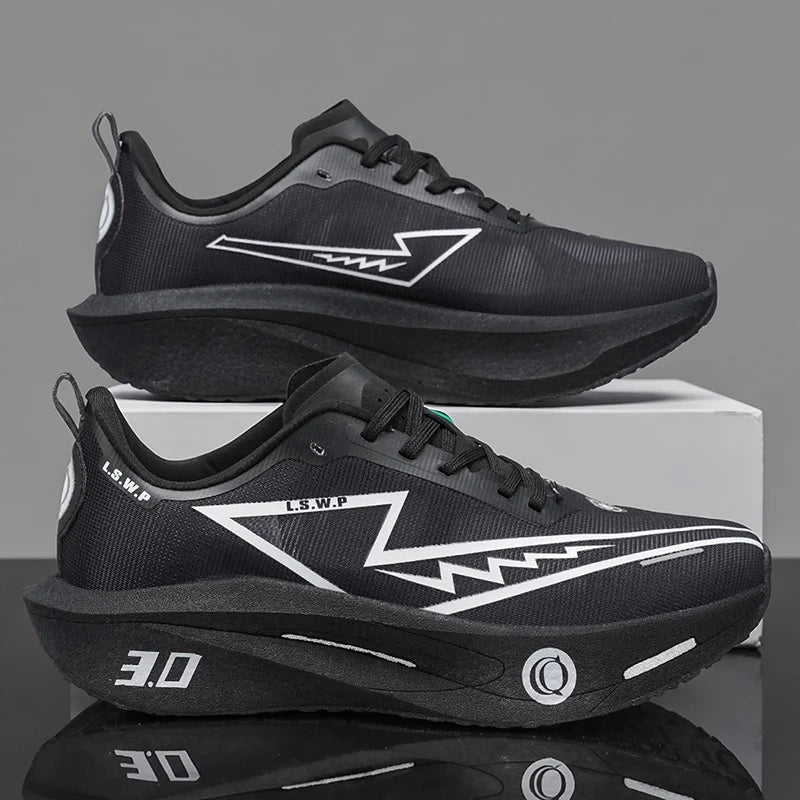 Men Marathon Running Shoes Carbon Plate Training Race Sports Outdoor Breathable Lightweight Women Comfortable Athletic Sneakers