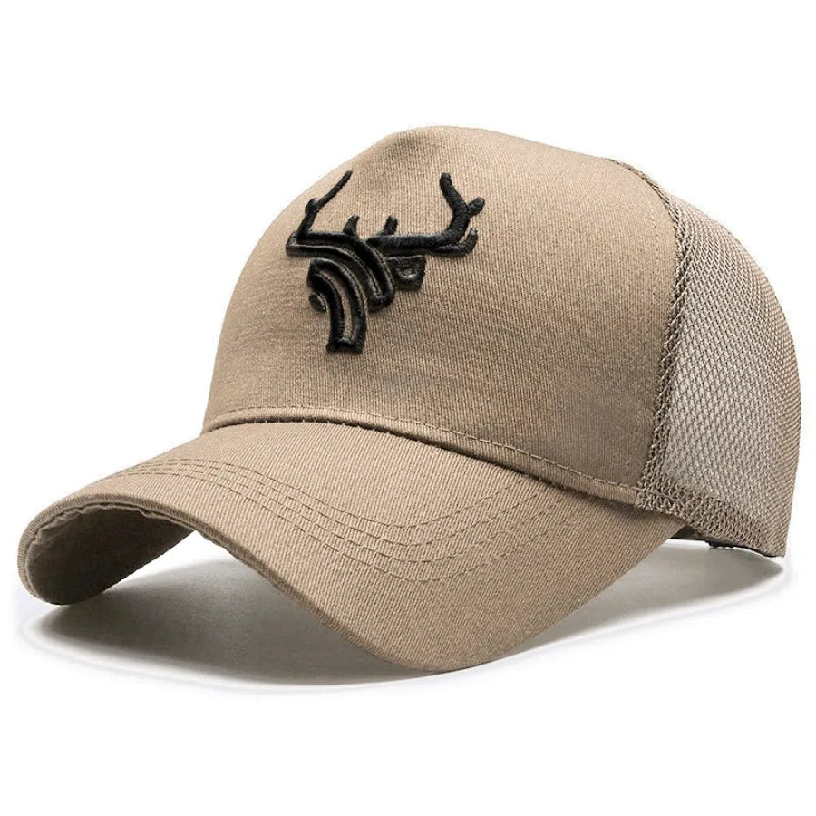 Unisex Antlers Embroidery Baseball Cap – All Seasons