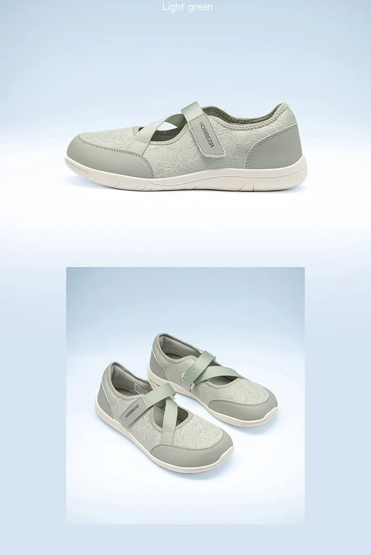 HOBIBEAR Wide-Toe Mary Jane Flats | Barefoot Ballet Shoes