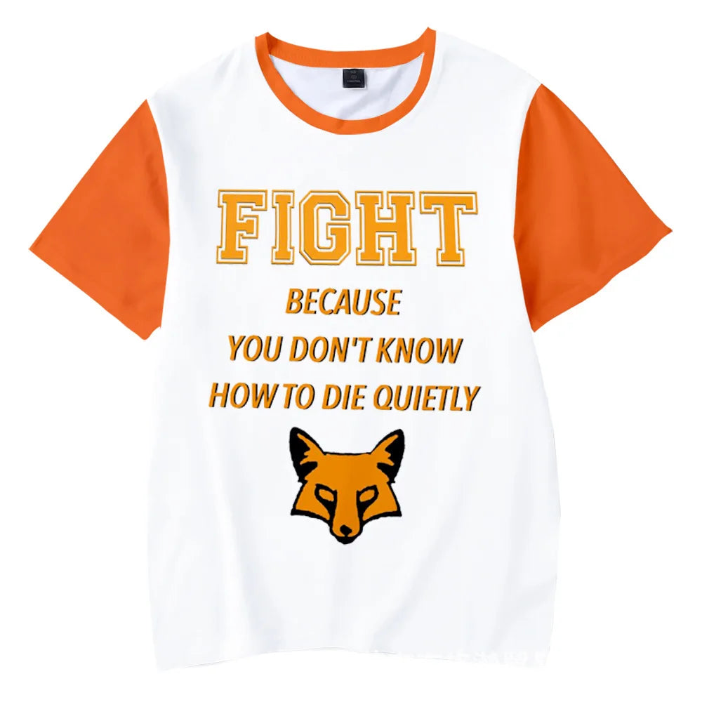 Cosplay The Foxhole Court Palmetto State Foxes Lacrosse Jersey WILDS MINYARD JOSTEN Short Sleeve T Shirt for Men Boy Oversized