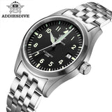 ADDIESDIVE Watches For Men Luxury Business Leisure Automatic Mechanical Men's Watch Fluorescent Waterproof 8215 316L Stainless