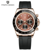 PAGANI DESIGN 40MM V2 Sky Blue Dial Classics Men Quartz Watches Sapphire Retro Chronograph Stainless Steel Waterproof Watch Men